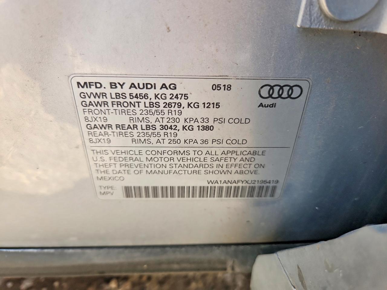 2018 AUDI Q5
