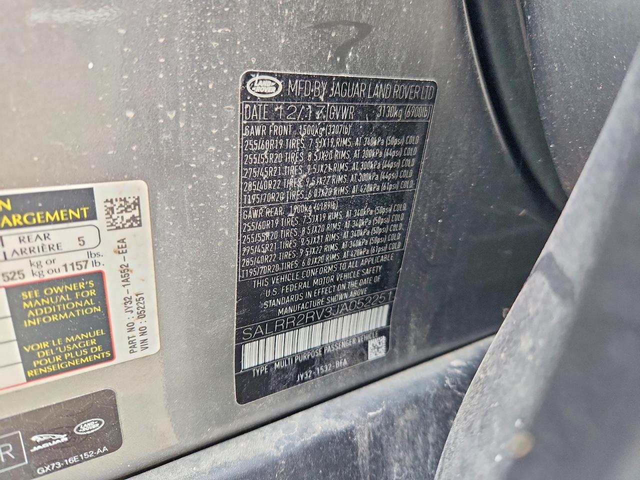 2018 LAND ROVER DISCOVERY