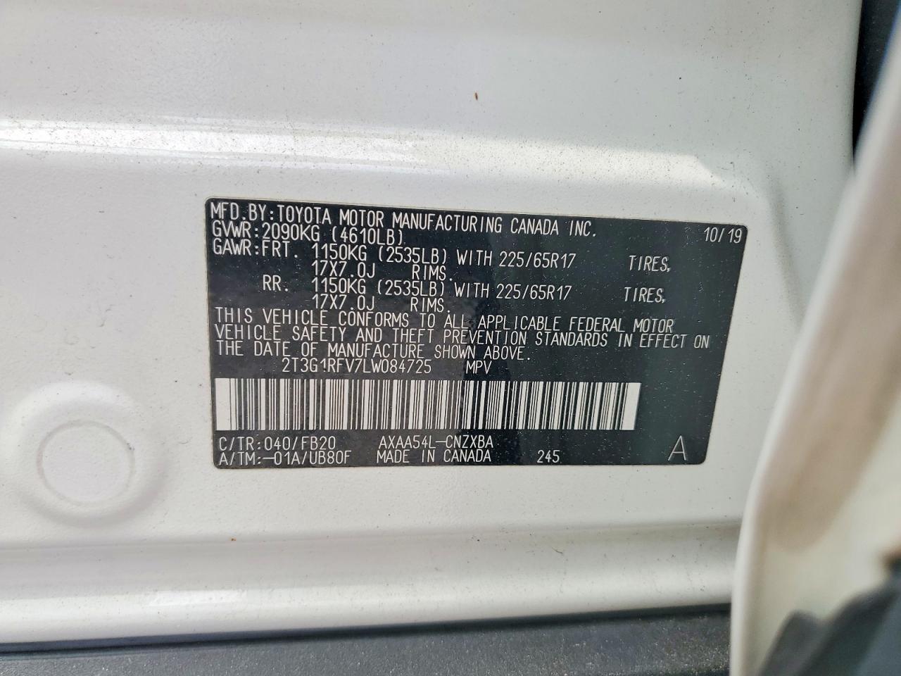 2020 TOYOTA RAV4