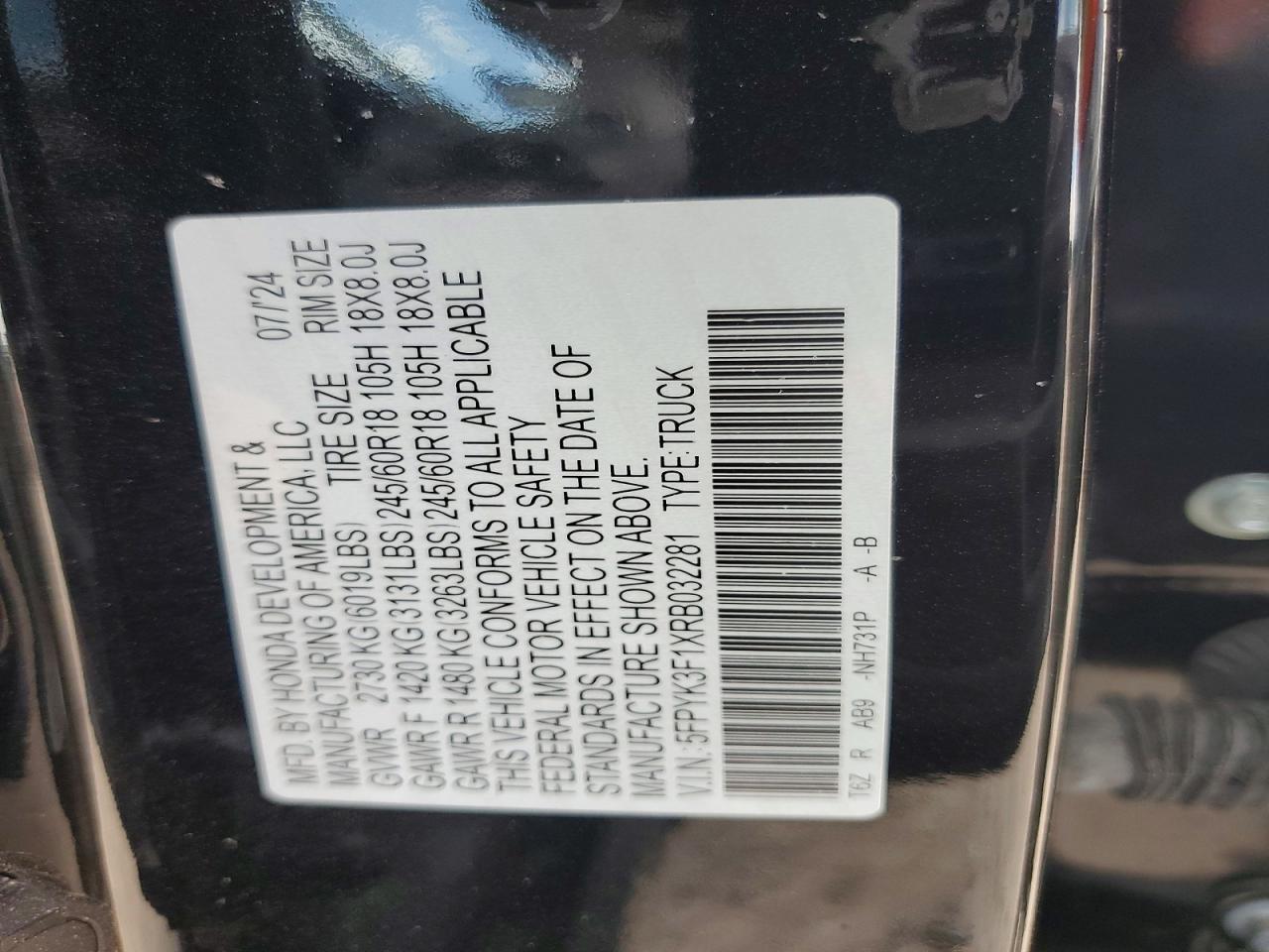 2024 HONDA RIDGELINE