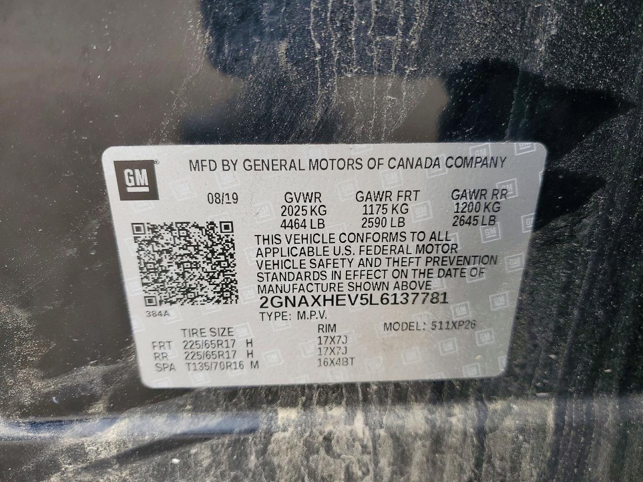 2020 CHEVROLET EQUINOX