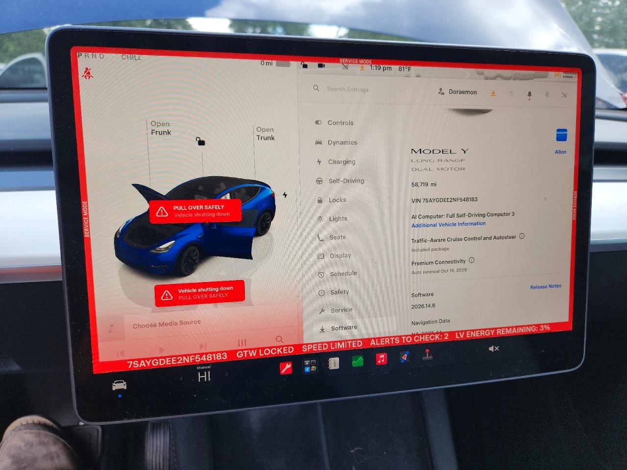 2022 TESLA MODEL Y