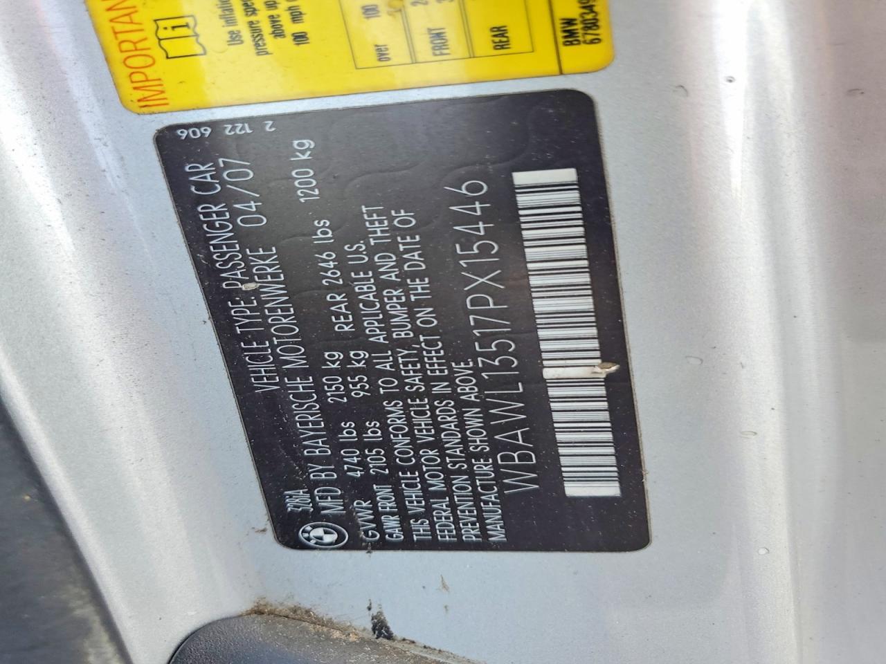 2007 BMW 3 SERIES