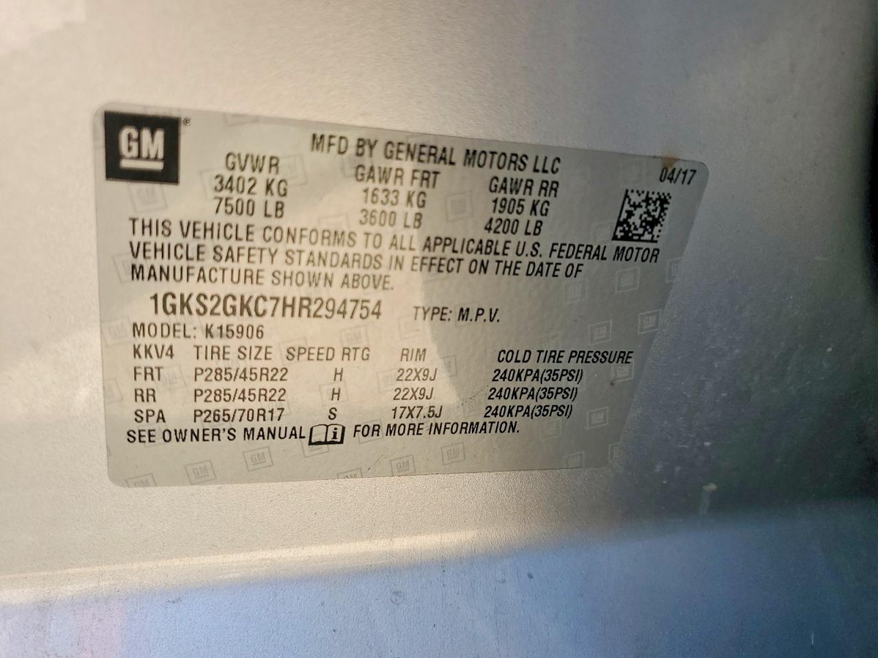 2017 GMC YUKON