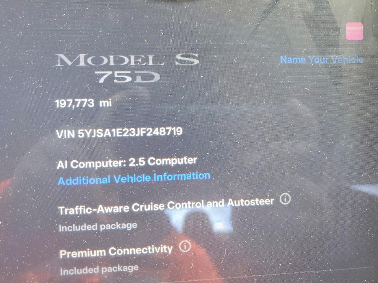 2018 TESLA MODEL S