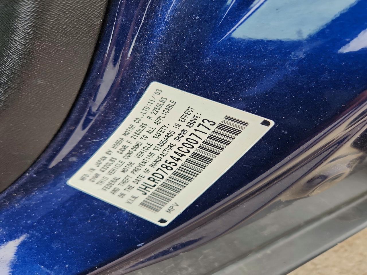 2004 HONDA CRV