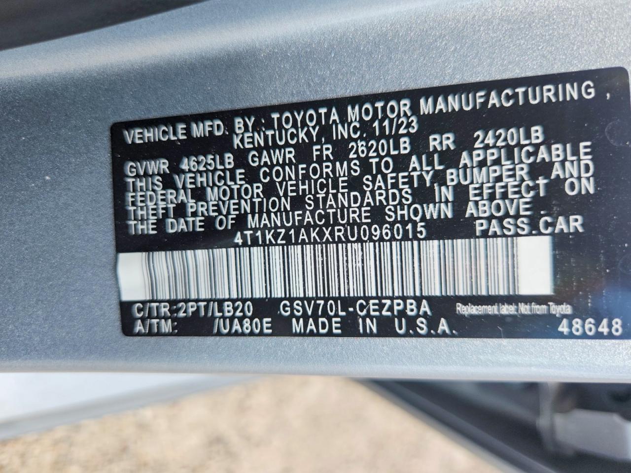 2024 TOYOTA CAMRY