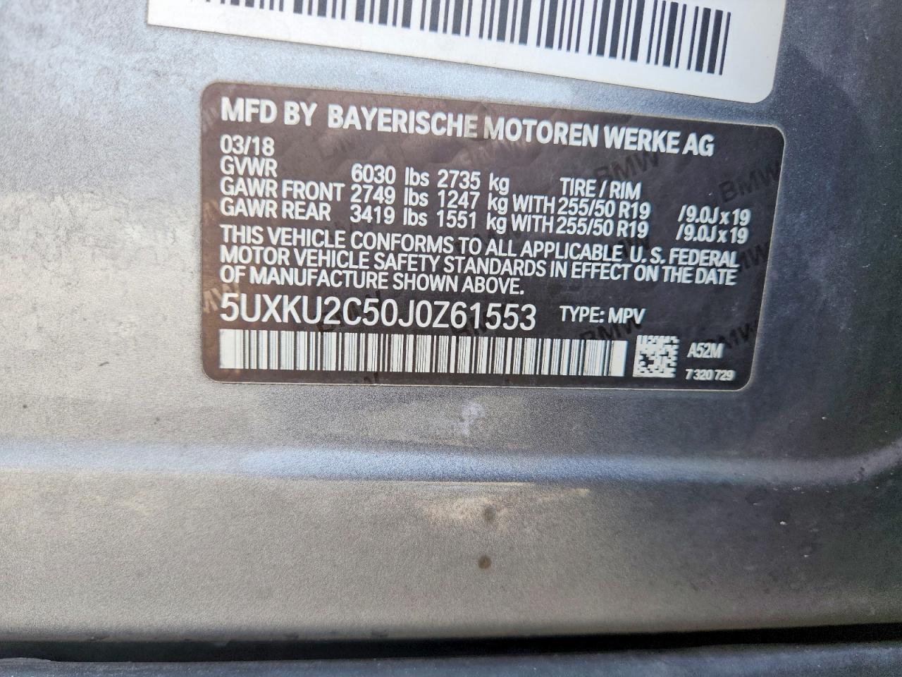 2018 BMW X6