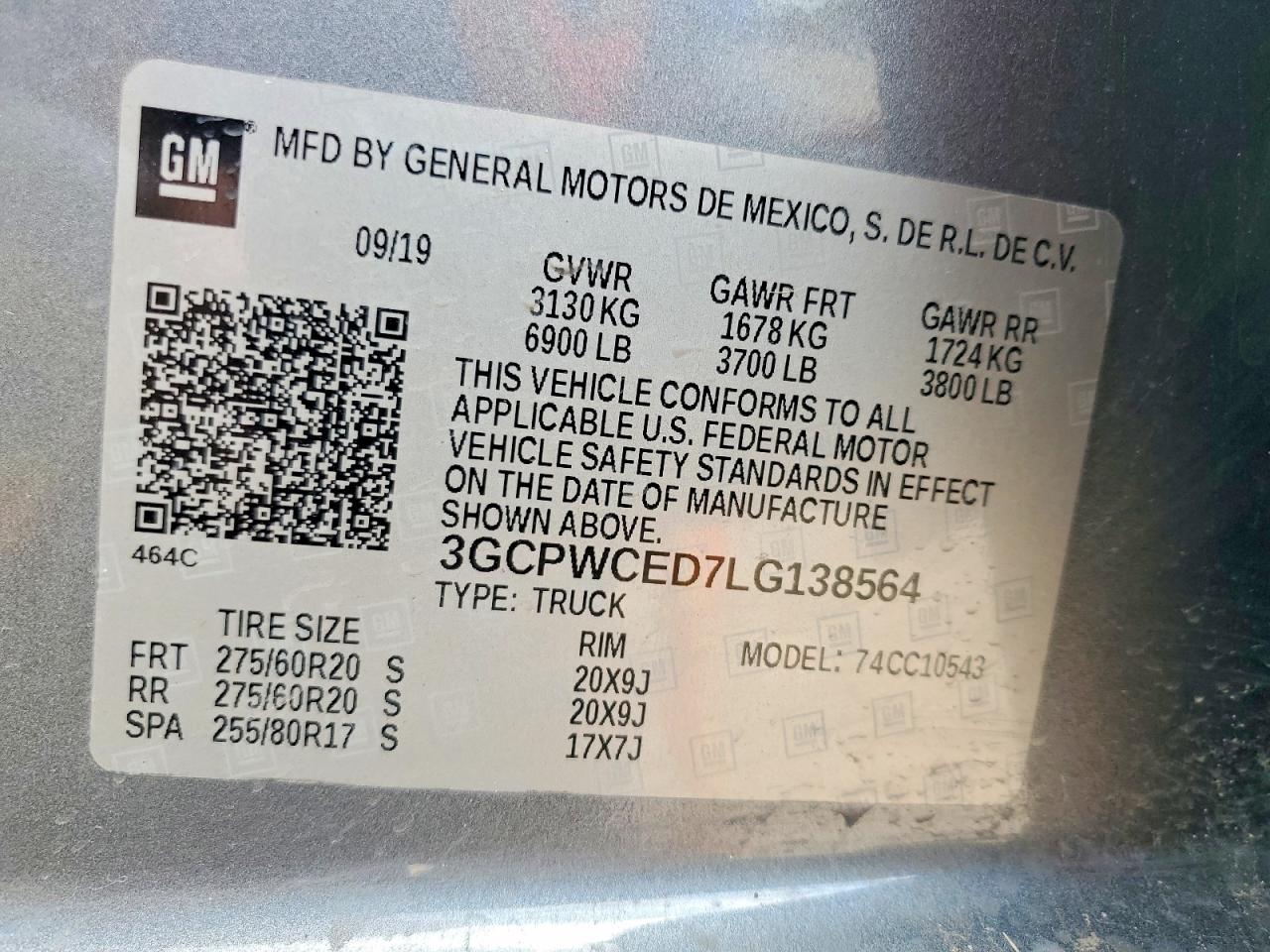 2020 CHEVROLET SILVERADO
