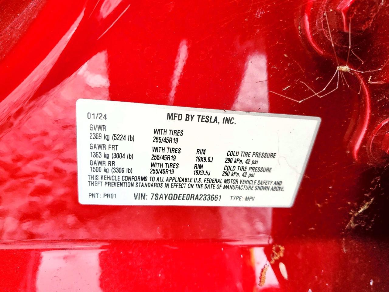 2024 TESLA MODEL Y