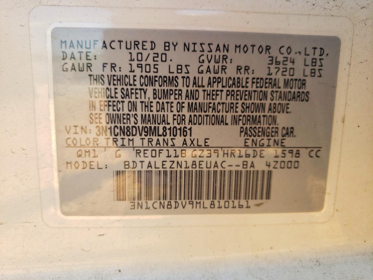 2021 NISSAN VERSA