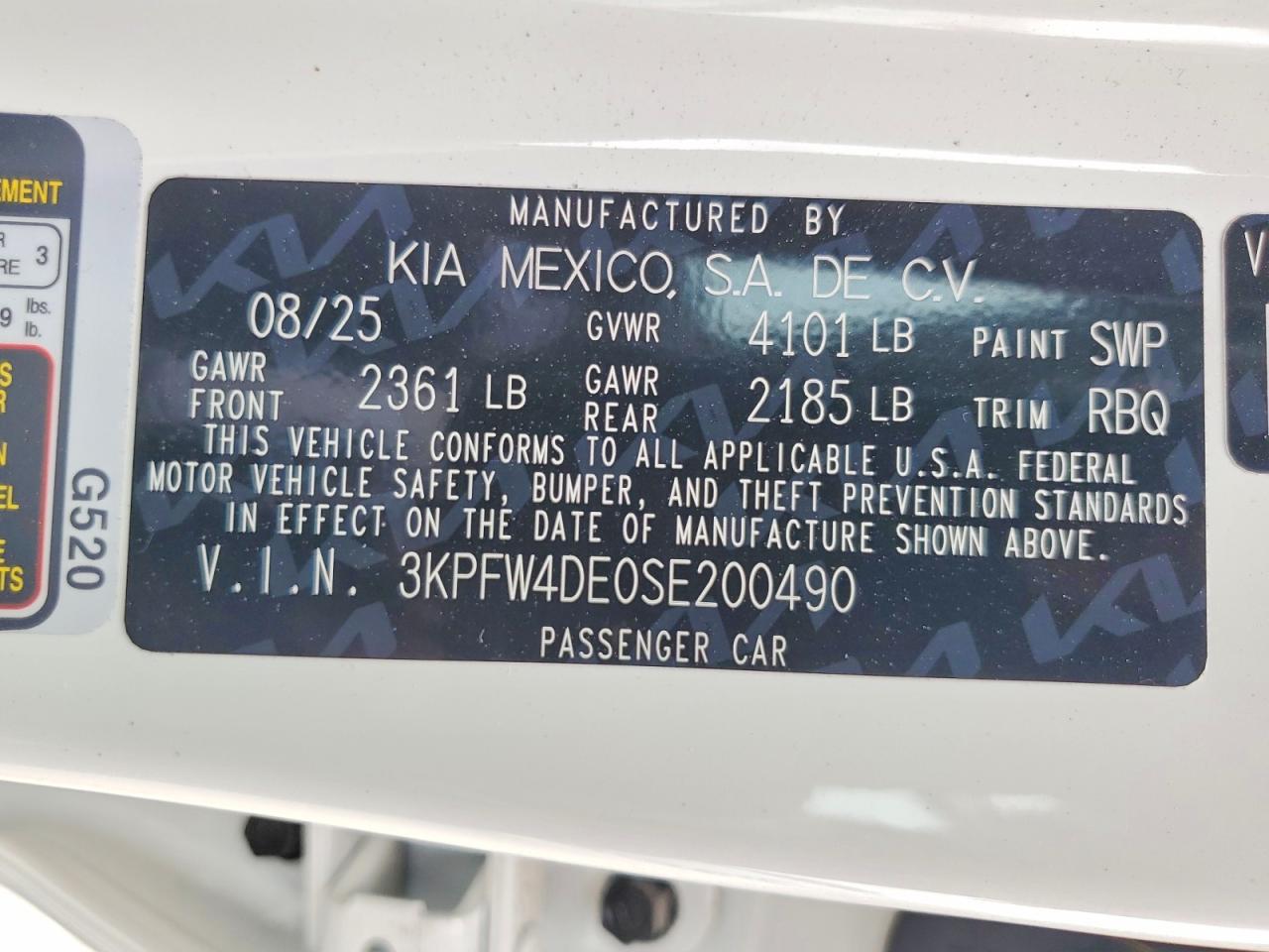 2025 KIA ALL OTHER