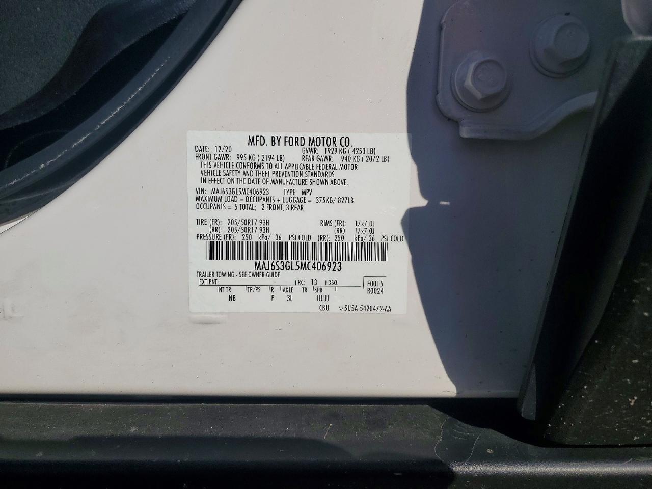 2021 FORD ECOSPORT