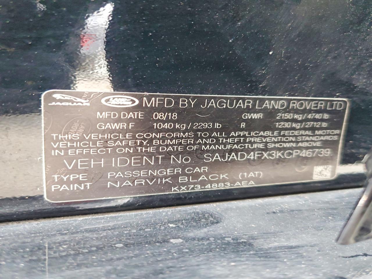 2019 JAGUAR XE