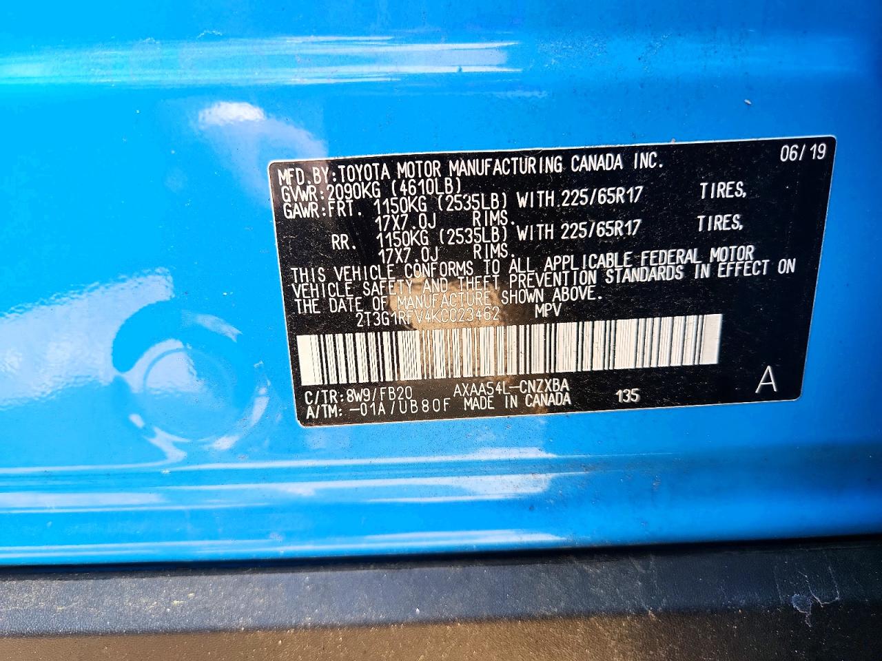 2019 TOYOTA RAV4