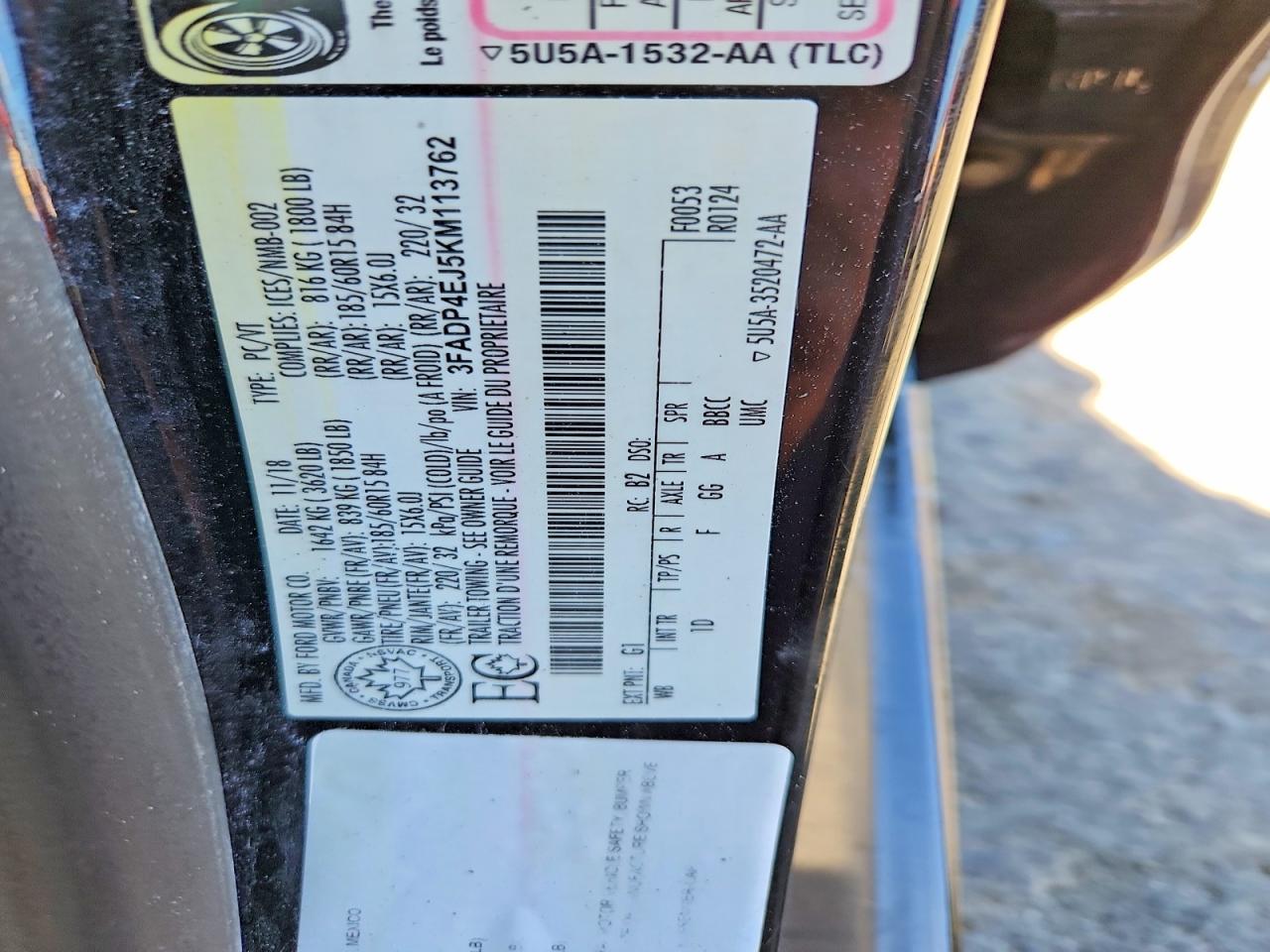 2019 FORD FIESTA