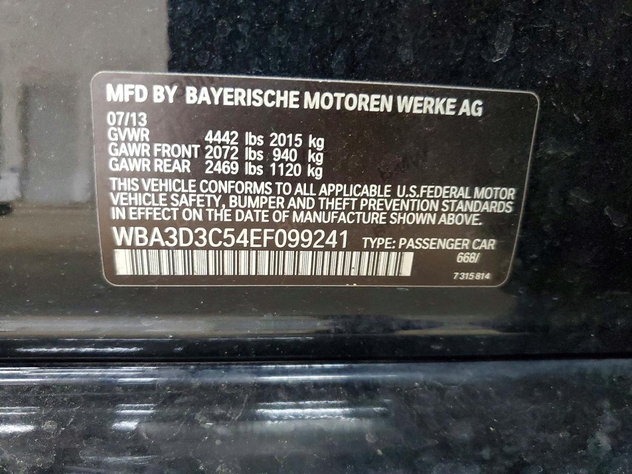 2014 BMW 3 SERIES