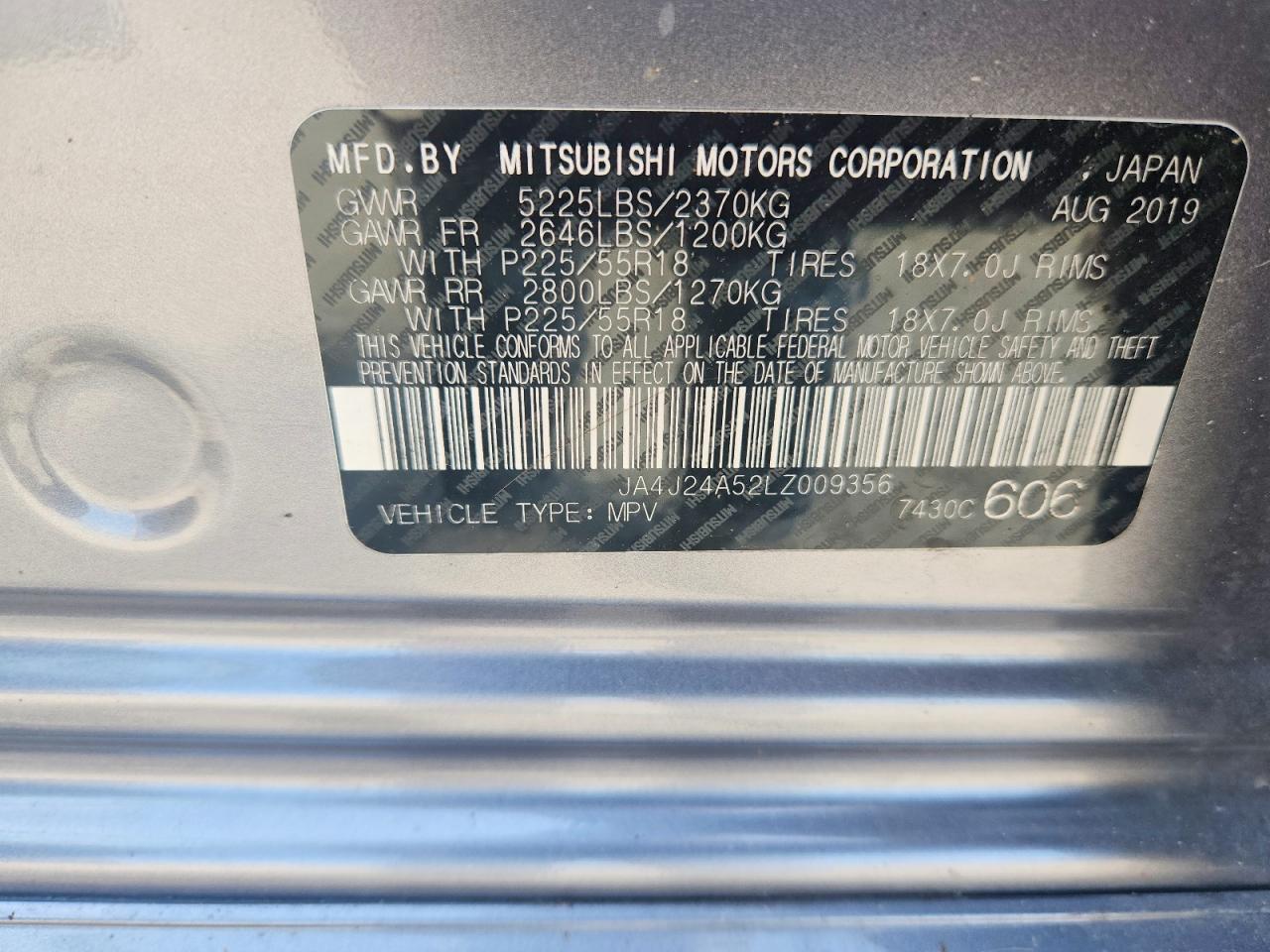 2020 MITSUBISHI OUTLANDER