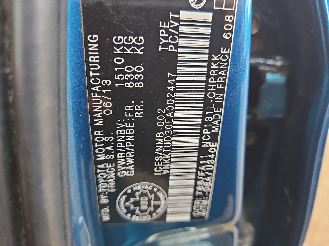 2014 TOYOTA YARIS 5-DO
