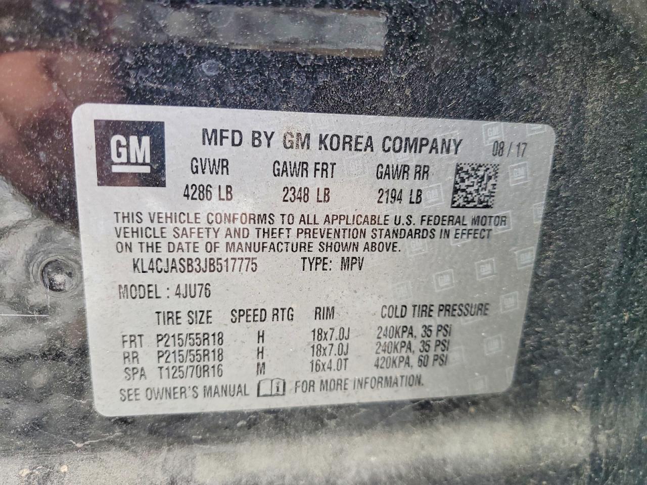 2018 BUICK ENCORE