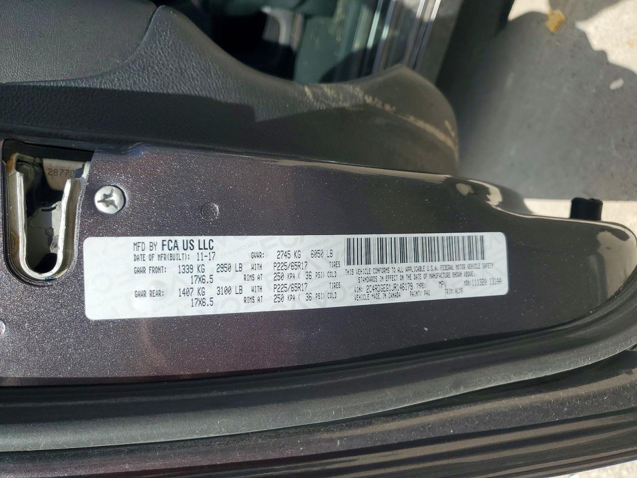 2018 DODGE CARAVAN