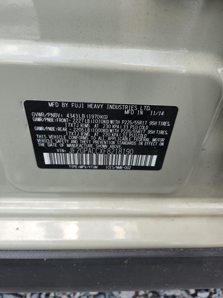 2015 SUBARU XV