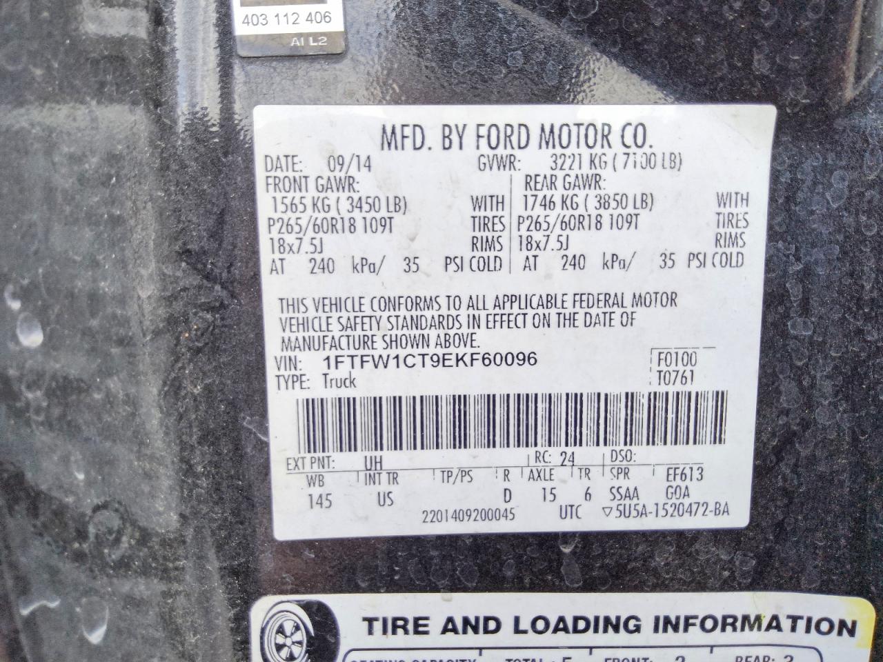 2014 FORD F150