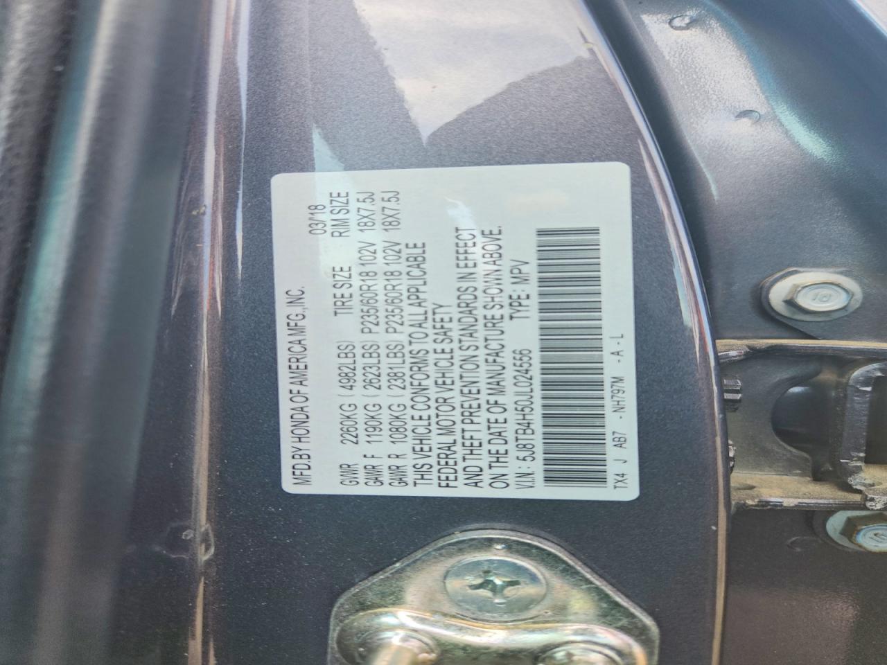 2018 ACURA RDX