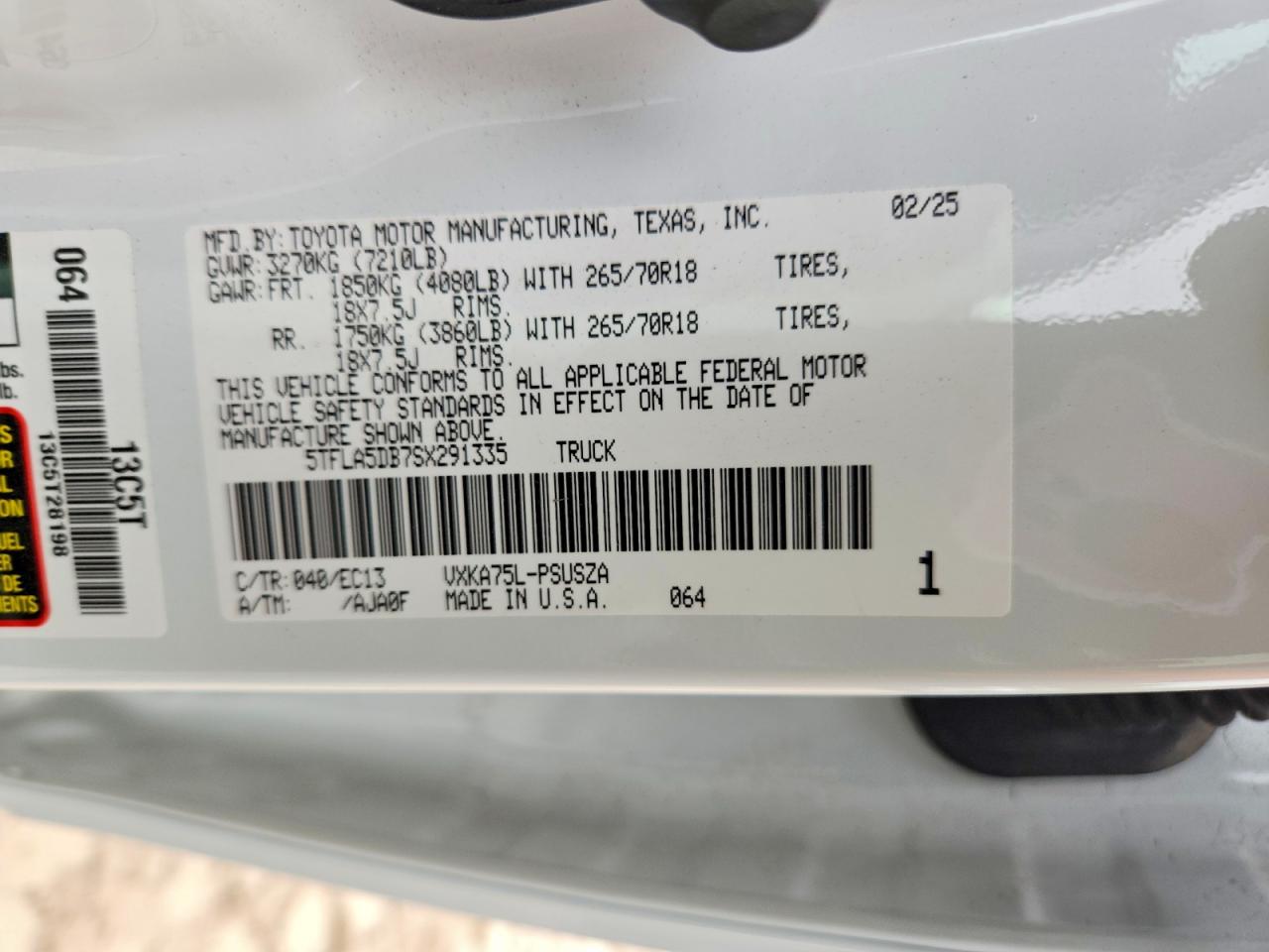 2025 TOYOTA TUNDRA