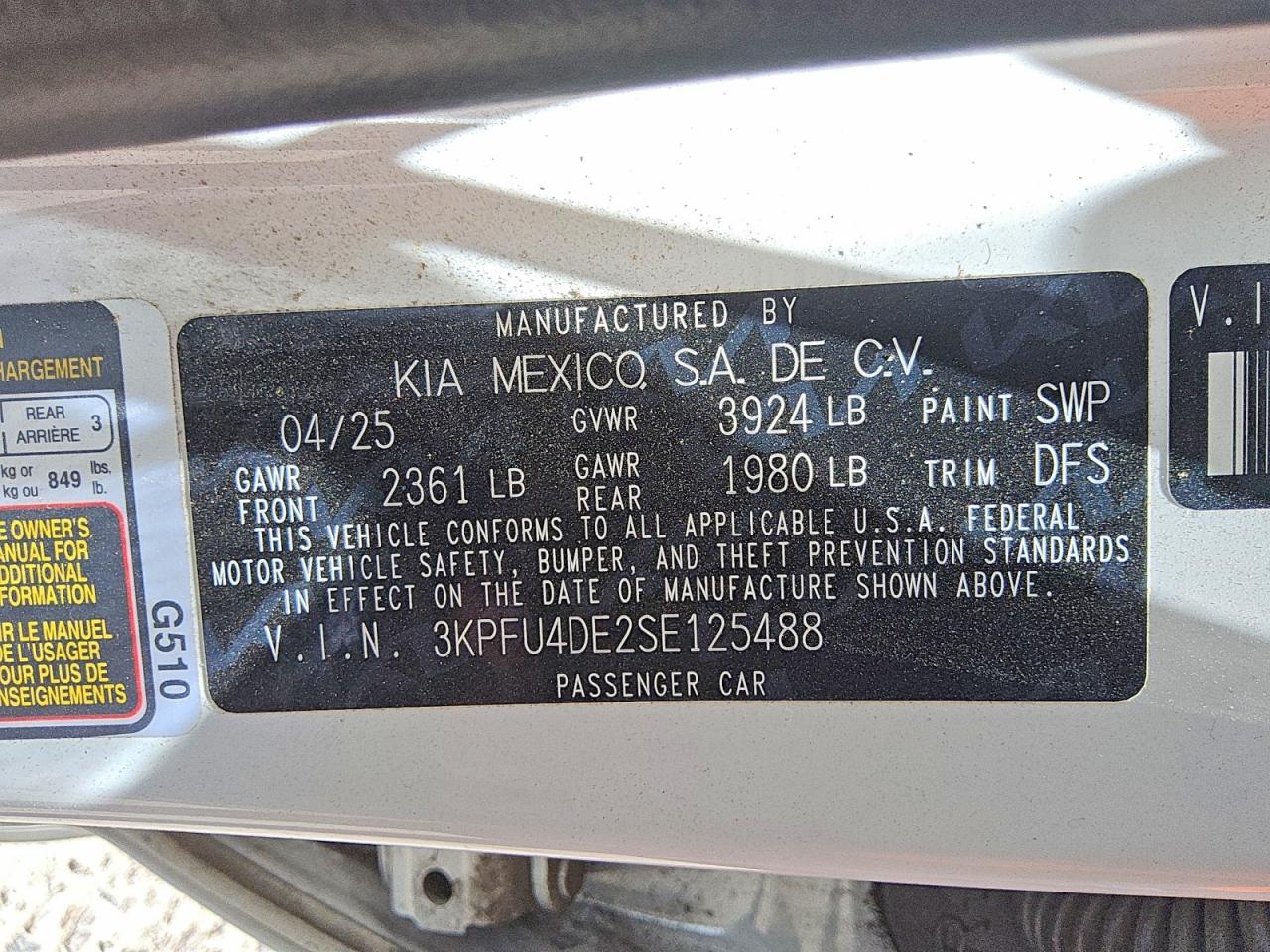 2025 KIA ALL OTHER