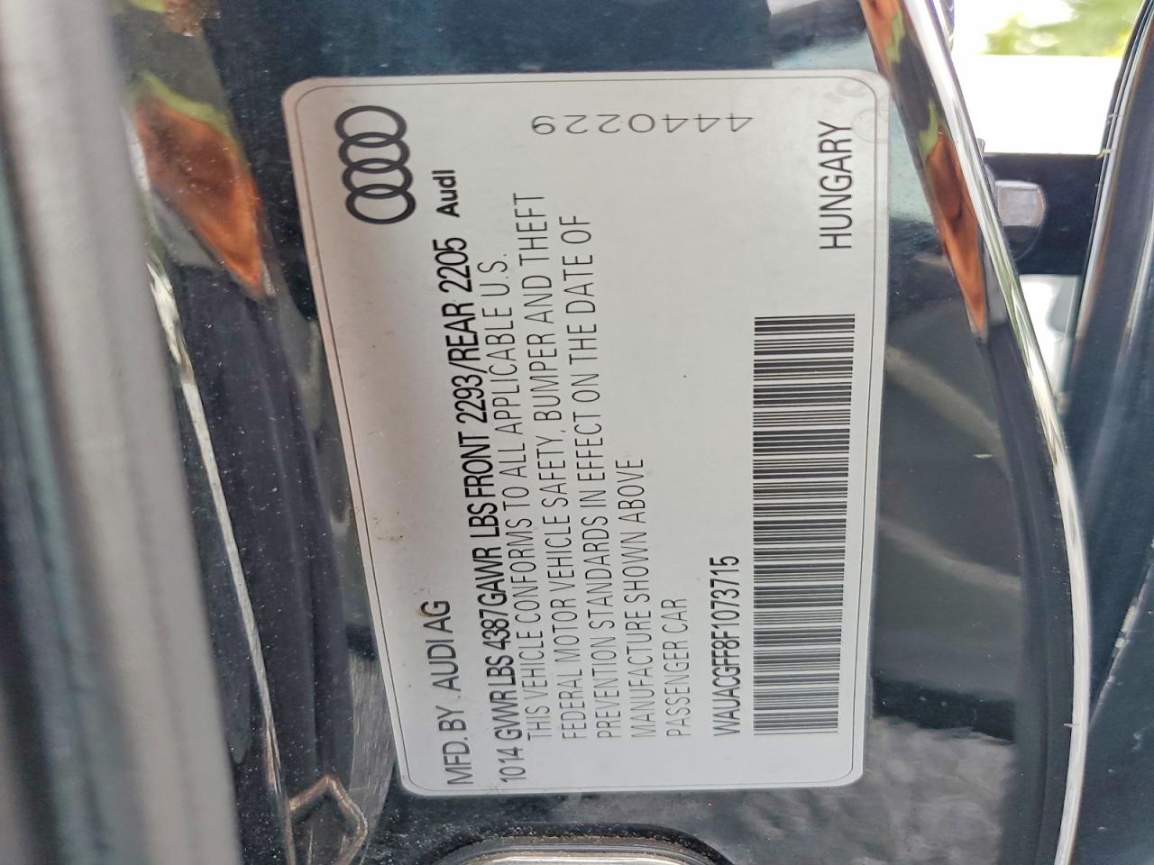 2015 AUDI A3