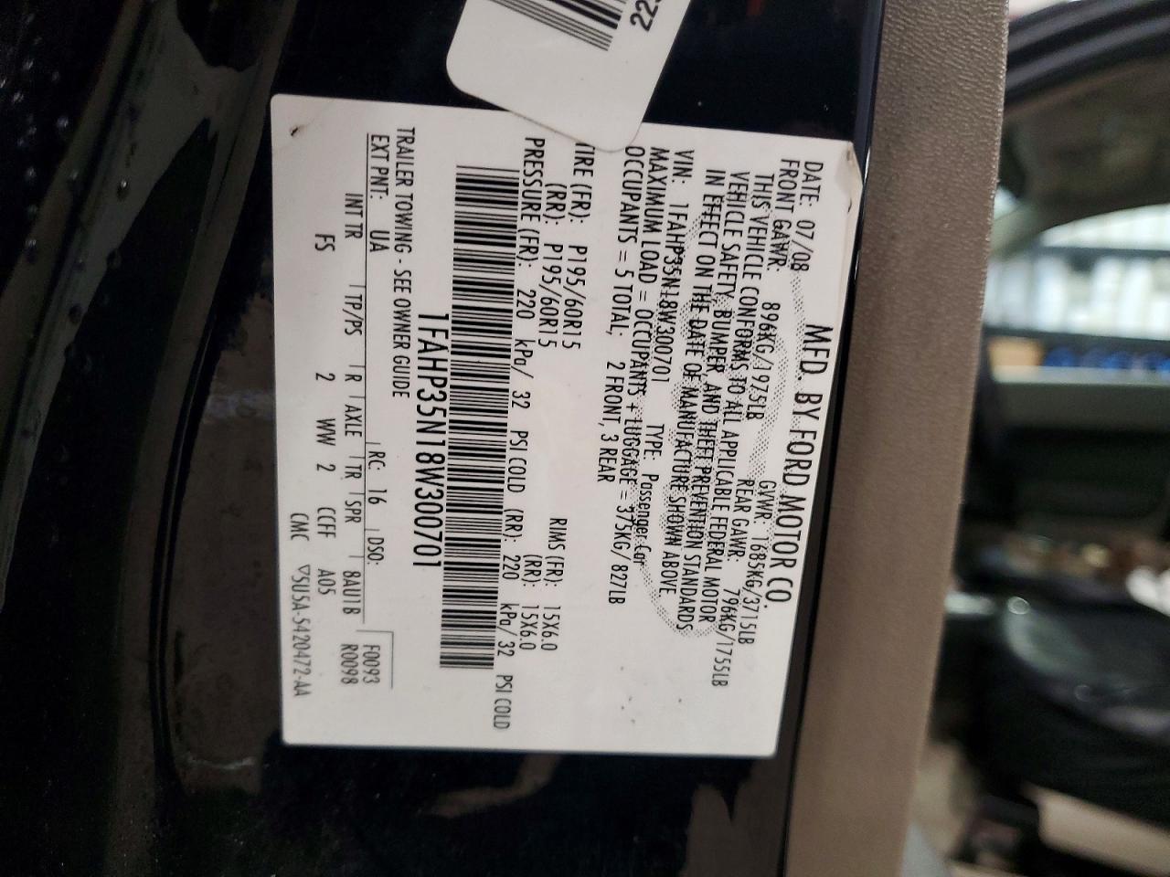 2008 FORD FOCUS