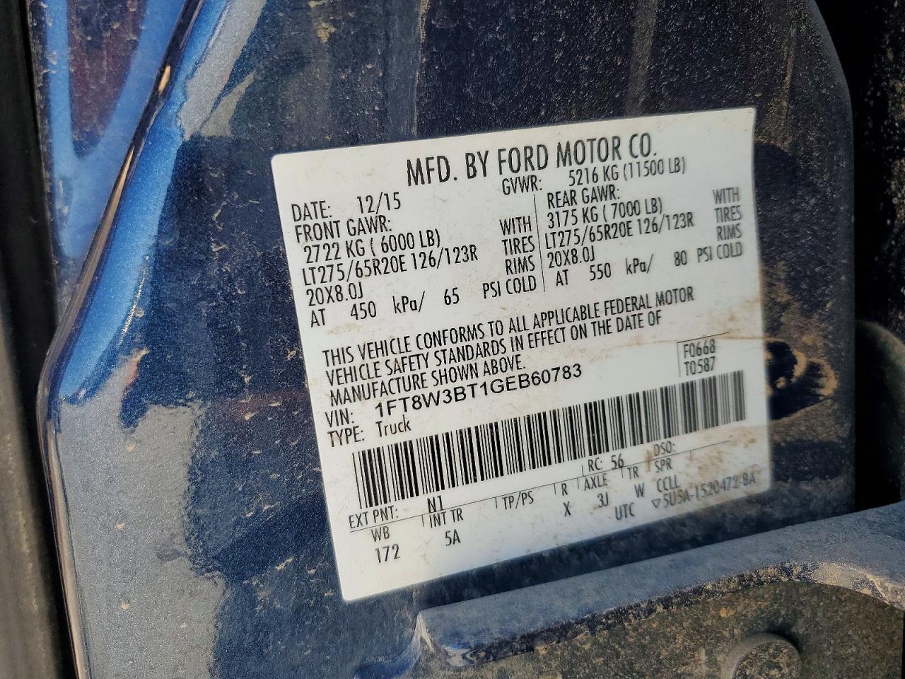 2016 FORD F350