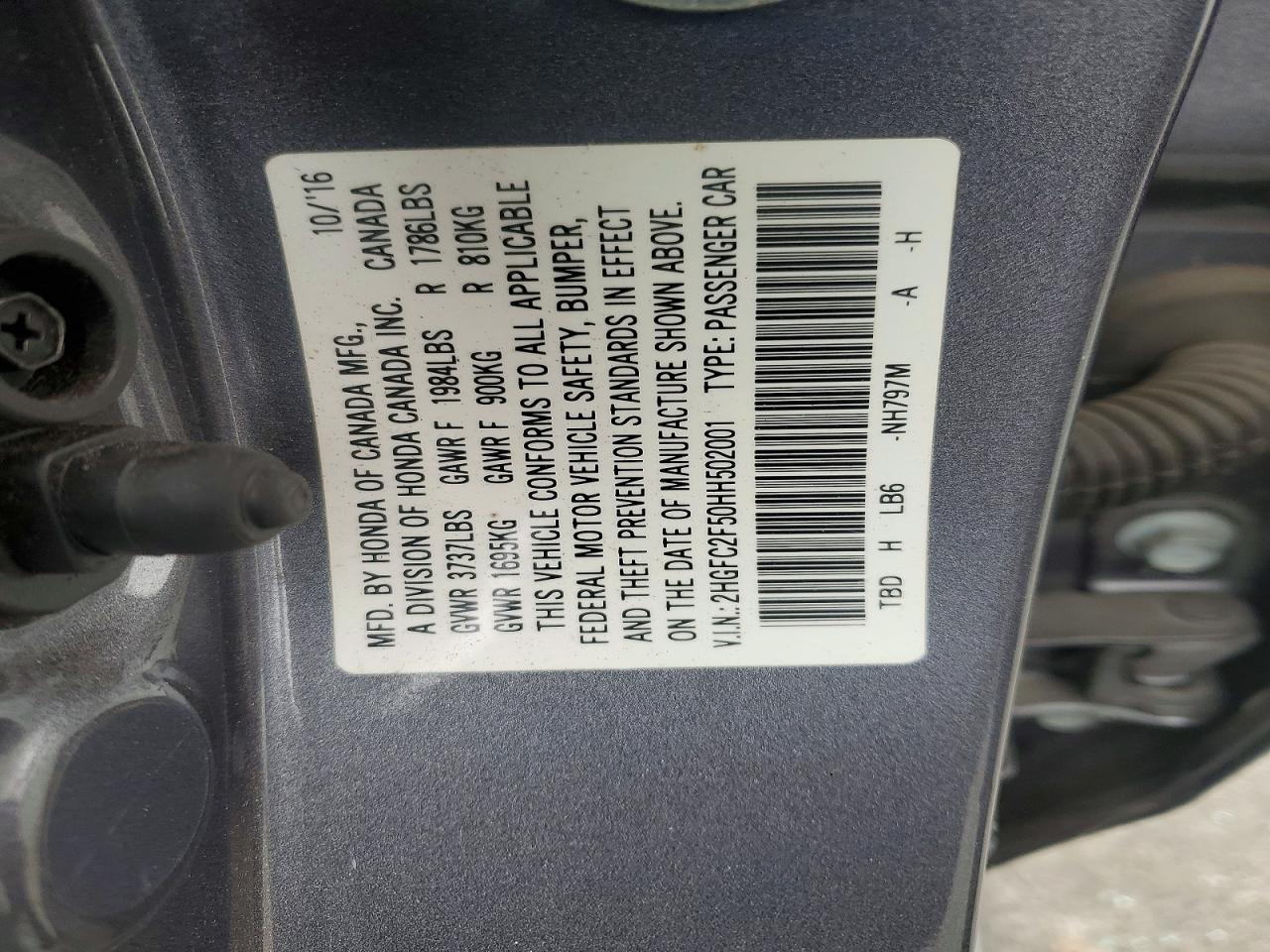 2017 HONDA CIVIC