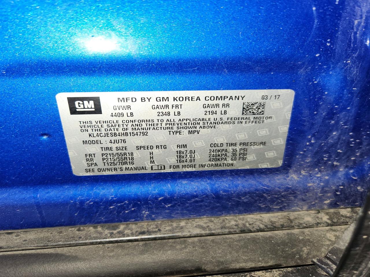 2017 BUICK ENCORE