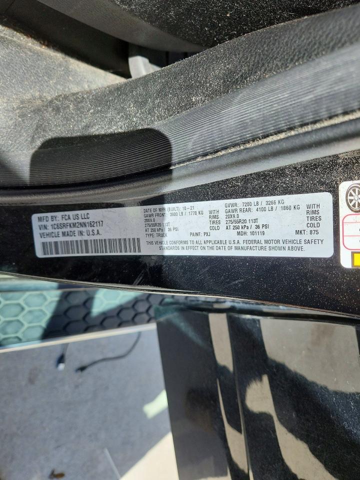 2022 RAM 1500