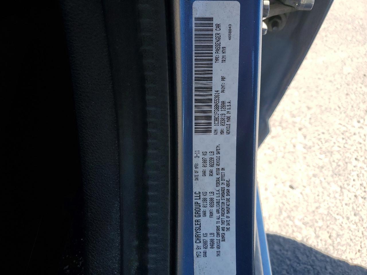 2011 CHRYSLER 200