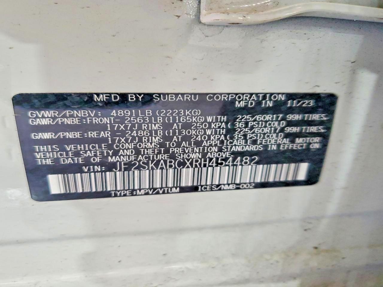 2024 SUBARU FORESTER