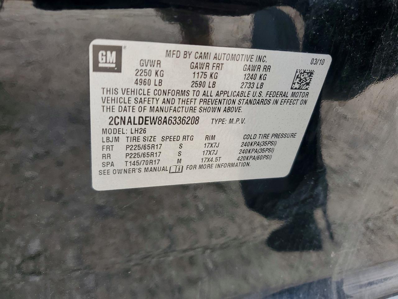 2010 CHEVROLET EQUINOX