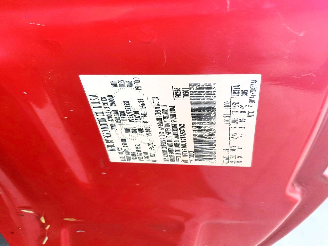 2002 FORD RANGER