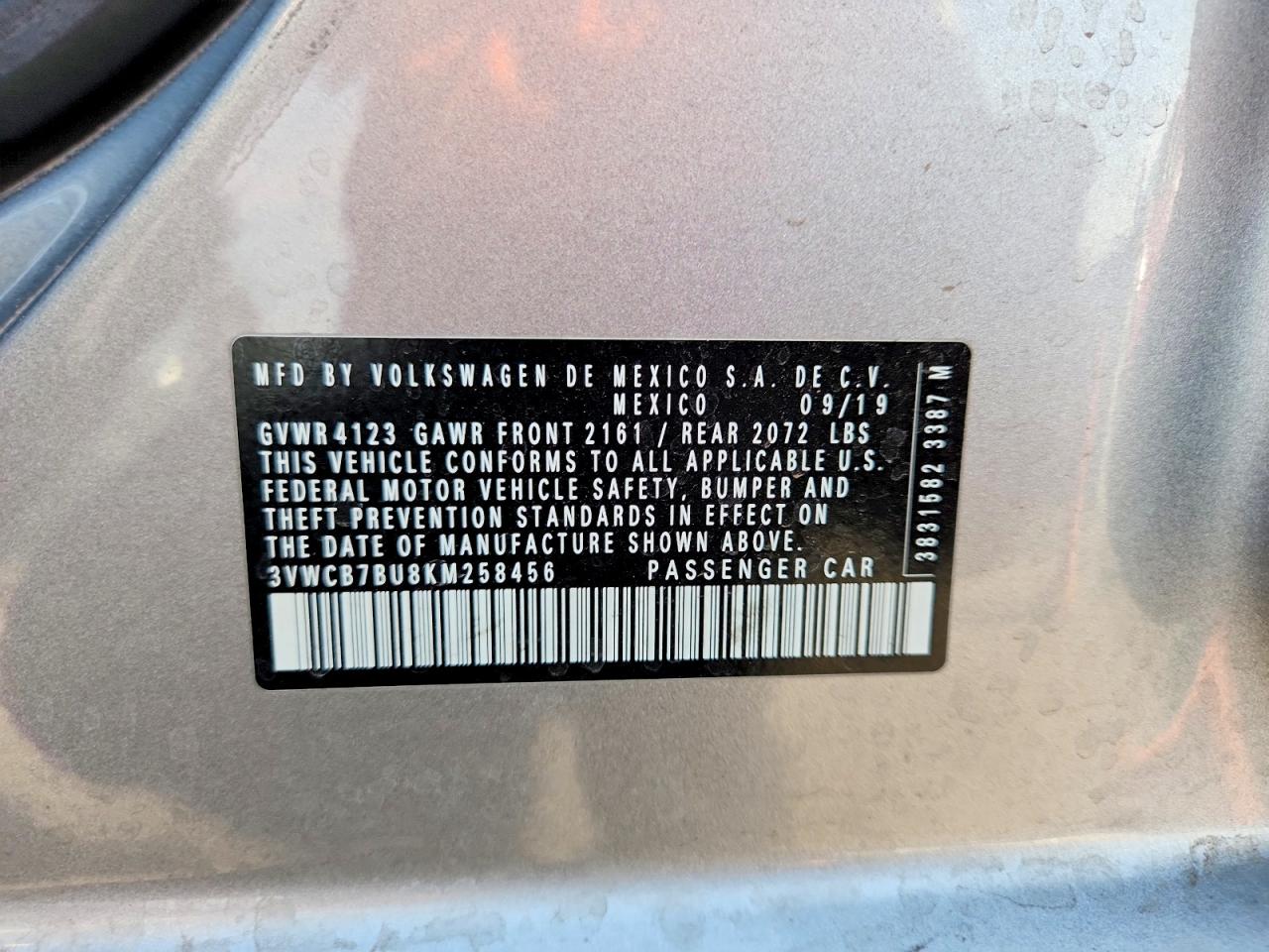 2019 VOLKSWAGEN JETTA