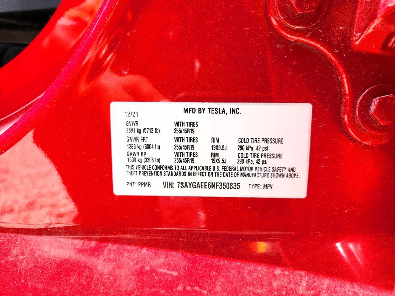 2022 TESLA MODEL Y
