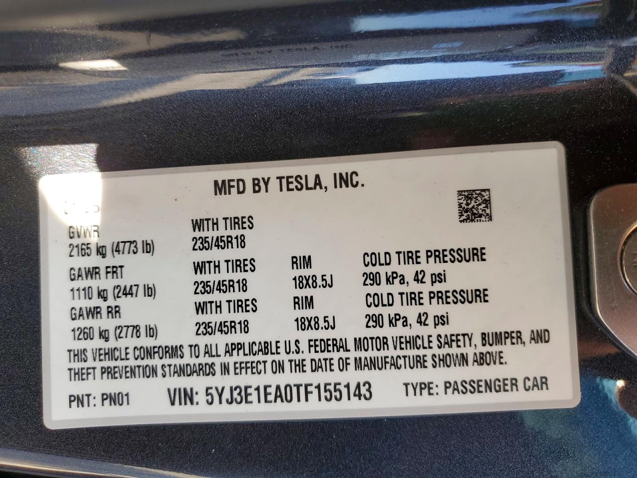 2026 TESLA MODEL 3