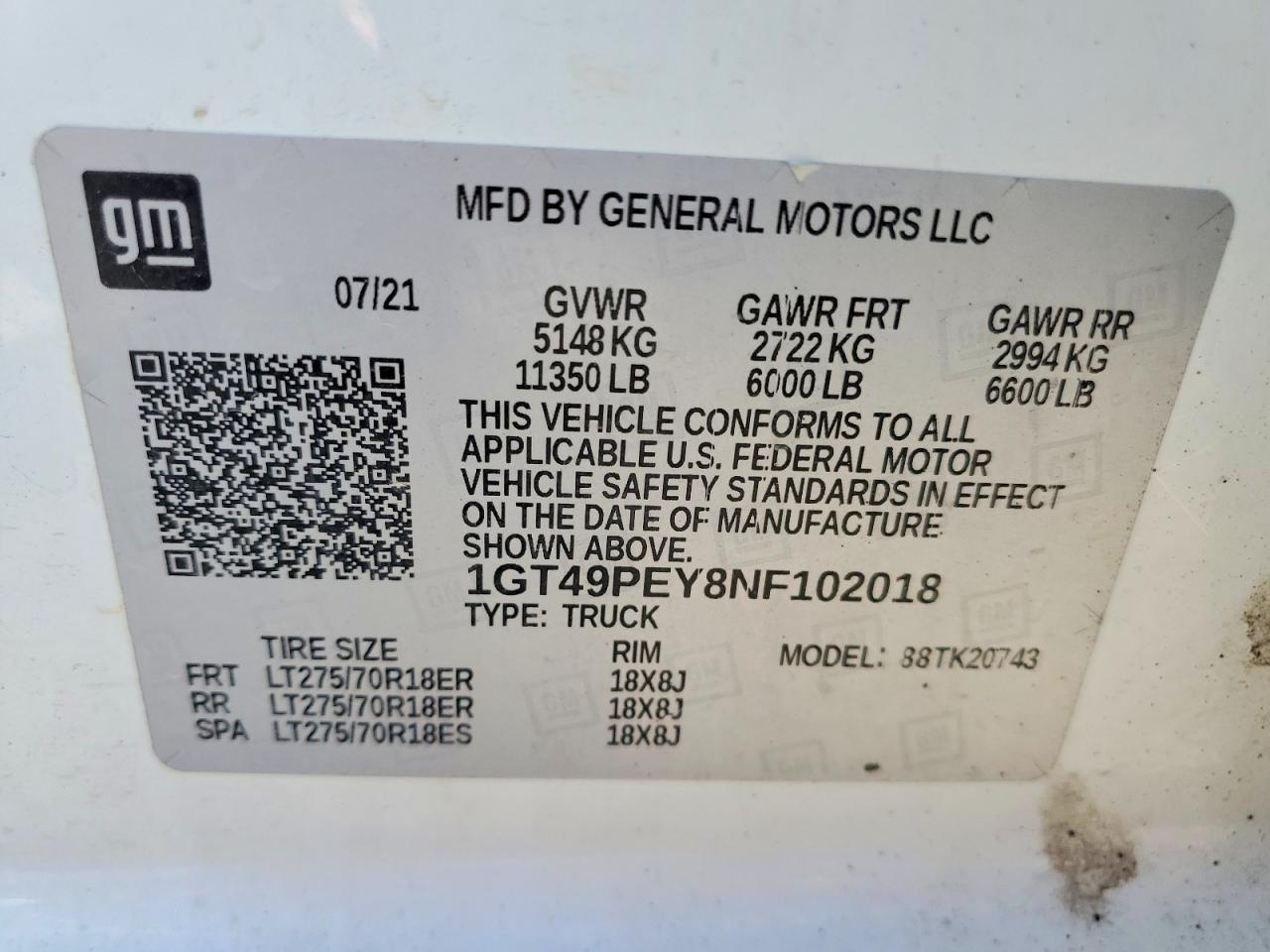 2022 GMC SIERRA