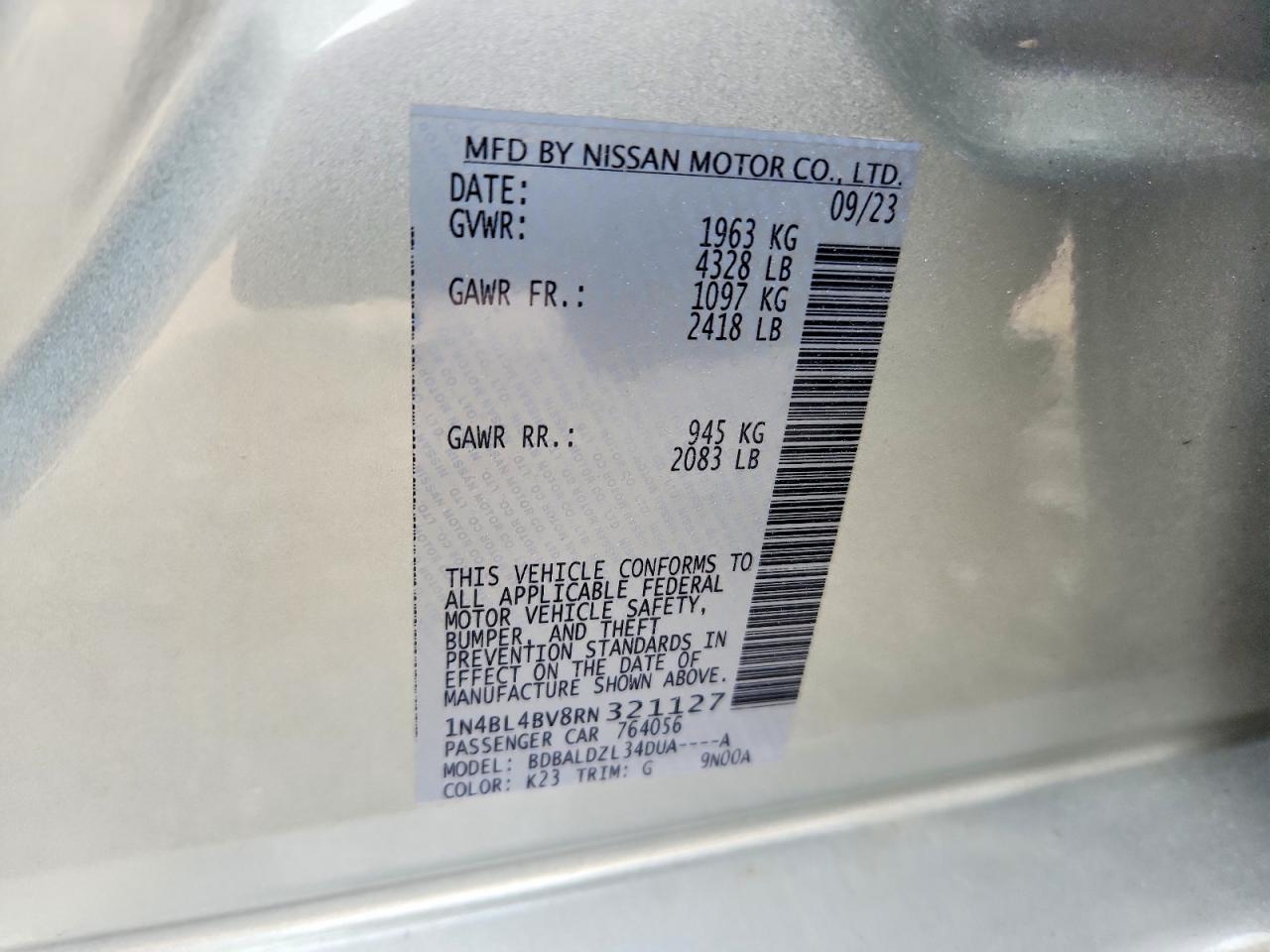 2024 NISSAN ALTIMA