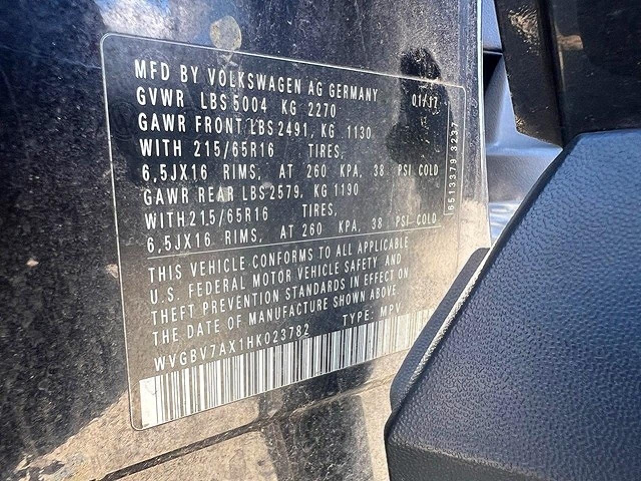 2017 VOLKSWAGEN TIGUAN