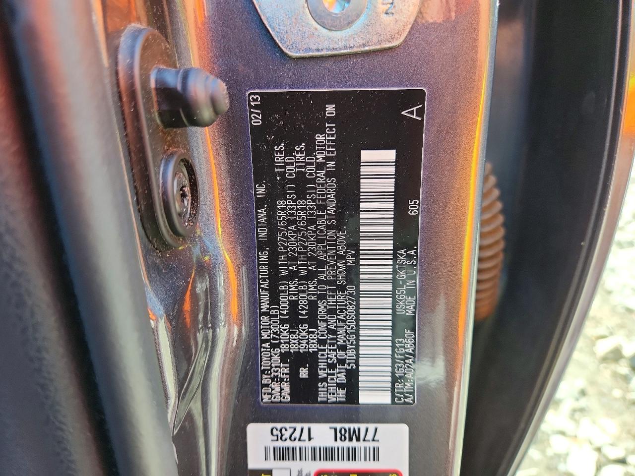 2013 TOYOTA SEQUOIA