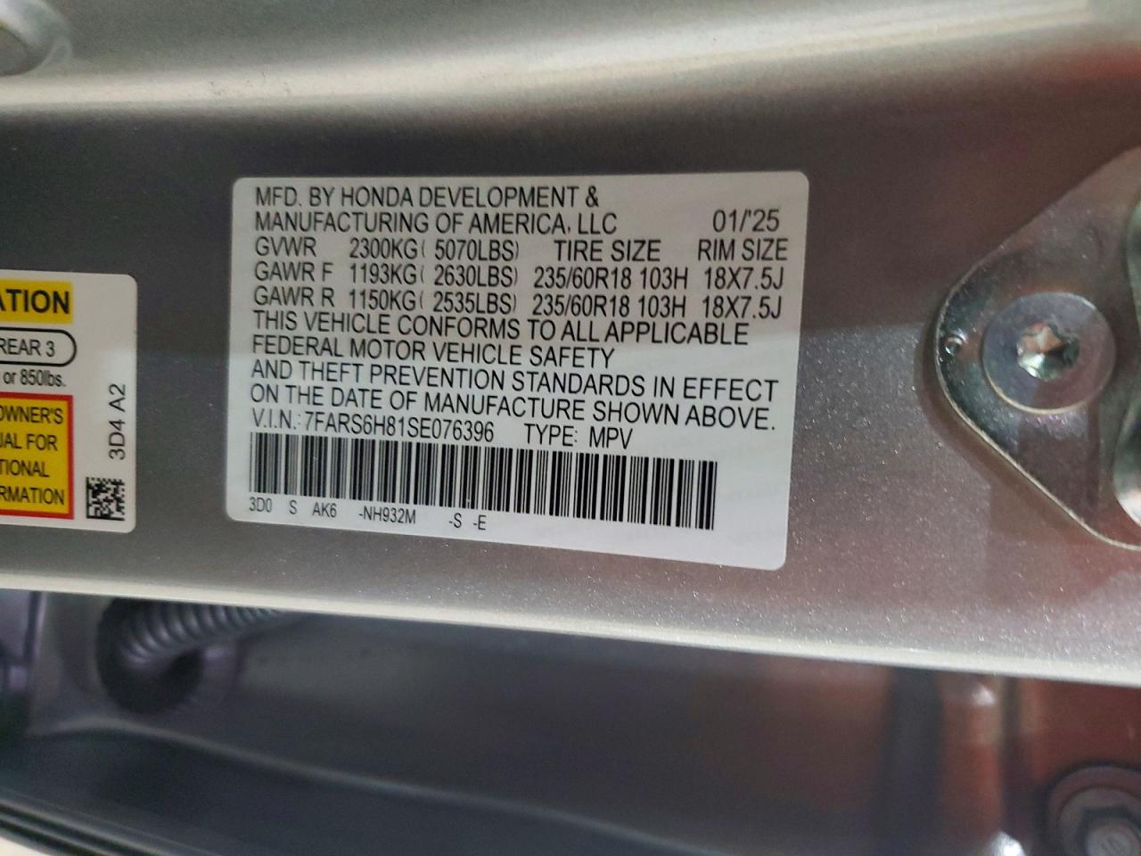 2025 HONDA CRV