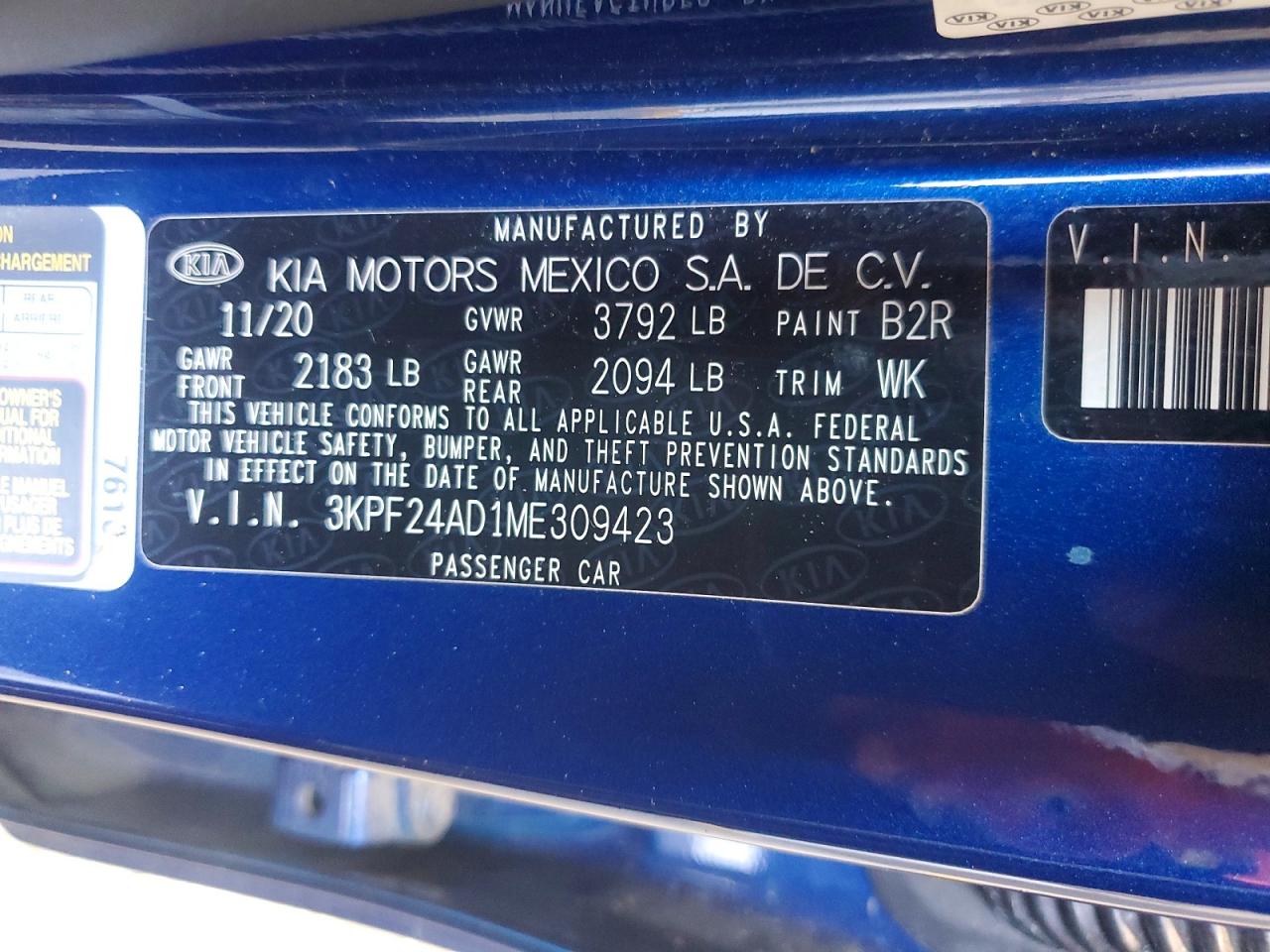 2021 KIA FORTE