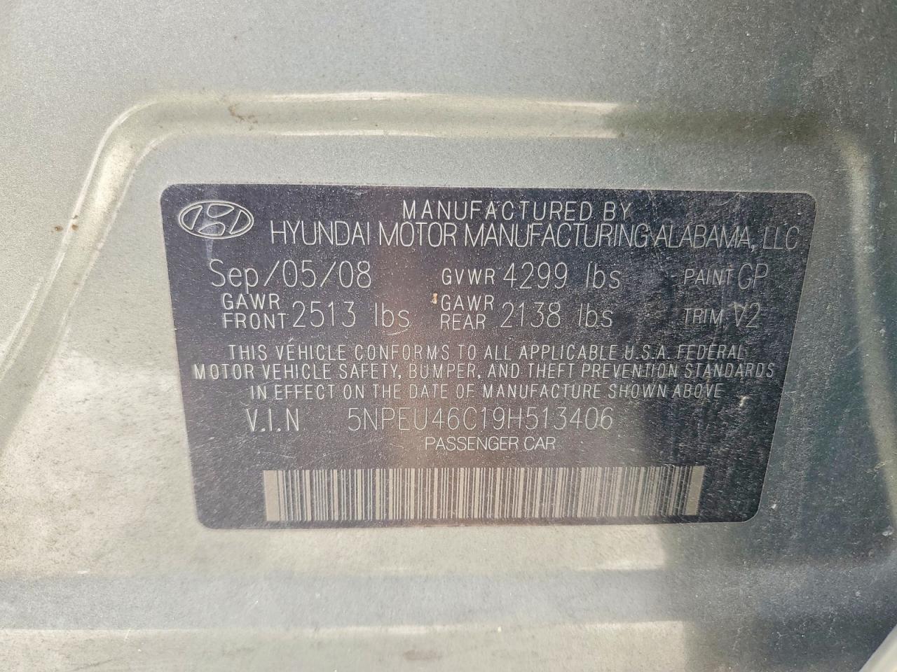 2009 HYUNDAI SONATA